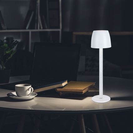 Dimm- und aufladbare LED-Tischleuchte mit Touch-Funktion LED/3W/5V 3000K 1800 mAh schwarz