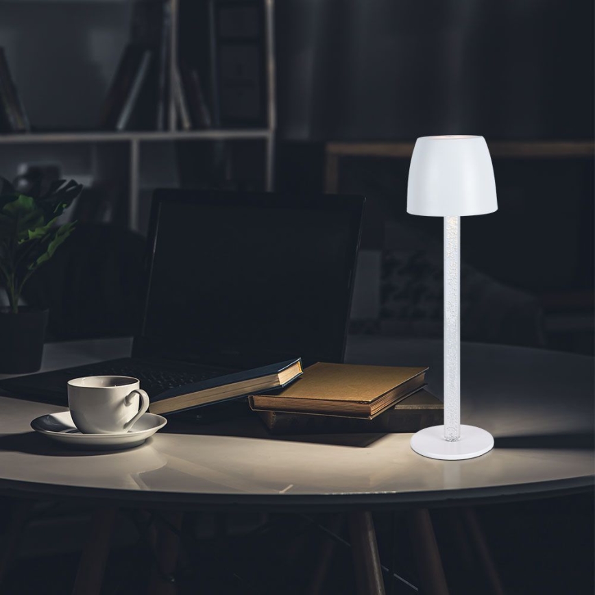 Dimm- und aufladbare LED-Tischleuchte mit Touch-Funktion LED/3W/5V 3000K 1800 mAh schwarz