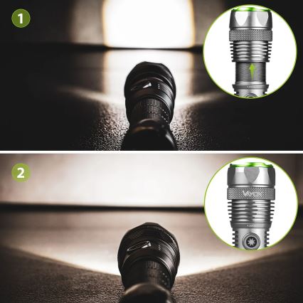 Dimmbare, wiederaufladbare LED-Taschenlampe mit Powerbank-Funktion LED/30W/5V IPX7 3000 lm 4000 mAh