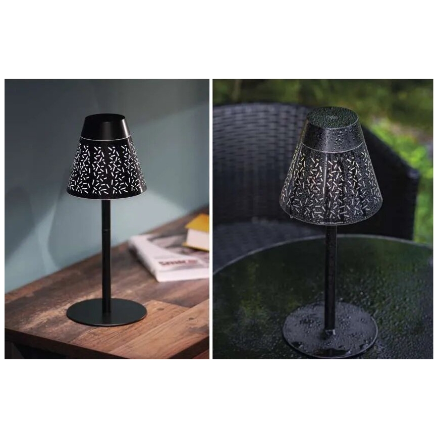 Dimmbare, aufladbare LED-Outdoor-Tischleuchte LED/4,2W/5V 2200mAh IP44