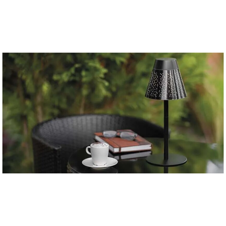 Dimmbare, aufladbare LED-Outdoor-Tischleuchte LED/4,2W/5V 2200mAh IP44