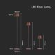 Dimmbare aufladbare LED-Stehleuchte LED/4W/5V 4400 mAh 4000K IP54 braun