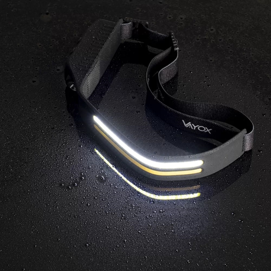 Dimmbare, aufladbare LED-Stirnlampe mit Sensor 3xLED/5V IP44 300 glänzend 1200 mAh