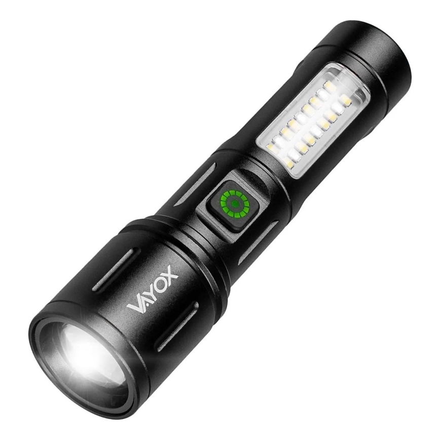 Dimmbare, aufladbare LED-Taschenlampe mit rotem Licht LED/5W/5V IPX4 260 glänzend 2000 mAh