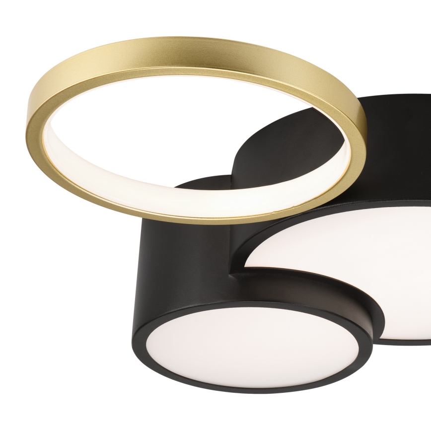 Dimmbare Deckenleuchte ALIZEE LED/30W/230V 3000-6500K schwarz/golden