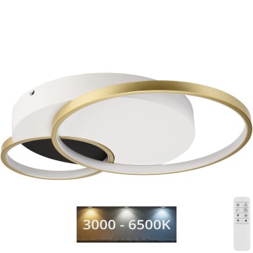 Dimmbare Deckenleuchte BENITO LED/31W/230V 3000-6500K weiß/golden