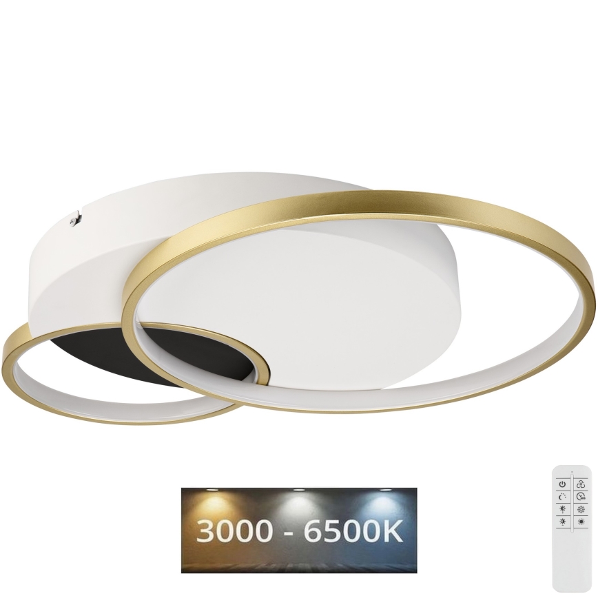 Dimmbare Deckenleuchte BENITO LED/31W/230V 3000-6500K weiß/golden