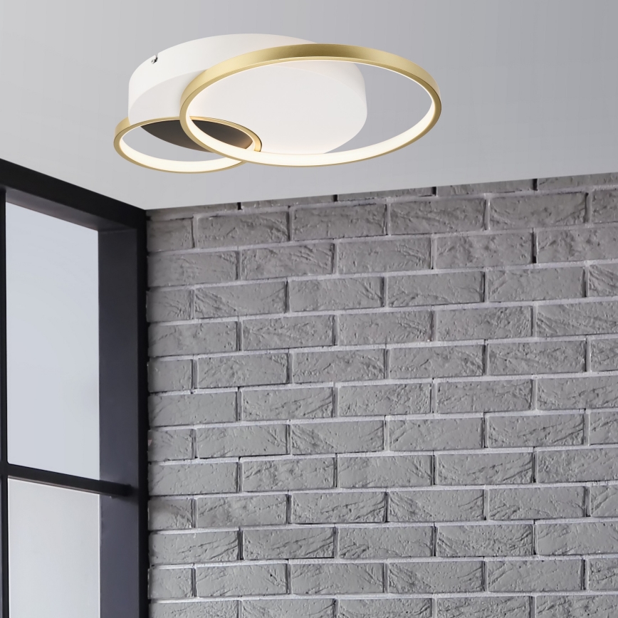 Dimmbare Deckenleuchte BENITO LED/31W/230V 3000-6500K weiß/golden