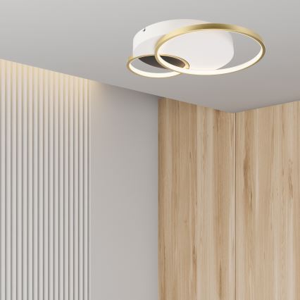 Dimmbare Deckenleuchte BENITO LED/31W/230V 3000-6500K weiß/golden