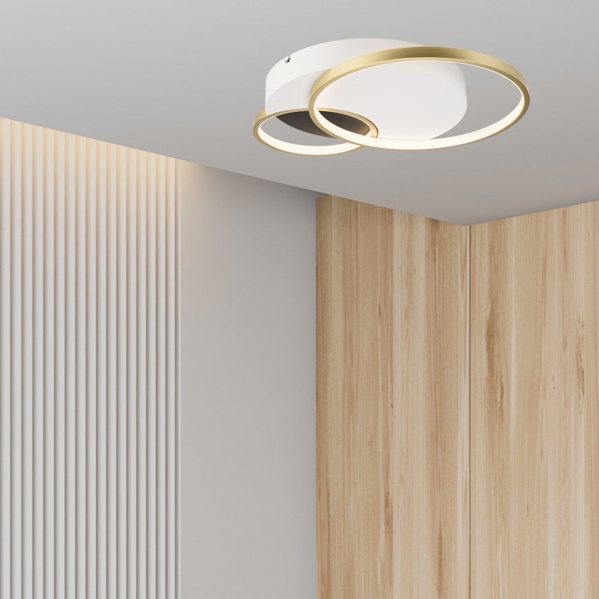 Dimmbare Deckenleuchte BENITO LED/31W/230V 3000-6500K weiß/golden