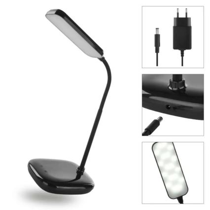 Dimmbare flexible LED-Tischleuchte LED/12W/230V 3000K/4000K/6500K schwarz