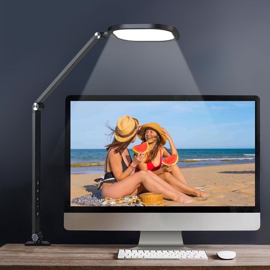 Dimmbare, flexible LED-Tischleuchte mit Touch-Funktion POINTIQ LED/15W/230V 3000-6500K CRI 96 schwarz