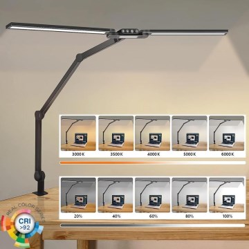 Dimmbare, flexible LED-Tischleuchte mit Touch-Funktion POINTIQ LED/24W/230V 3000-6500K CRI 92 schwarz
