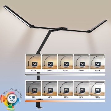 Dimmbare, flexible LED-Tischleuchte mit Touch-Funktion POINTIQ LED/36W/230V 3000-6500K CRI 92 schwarz