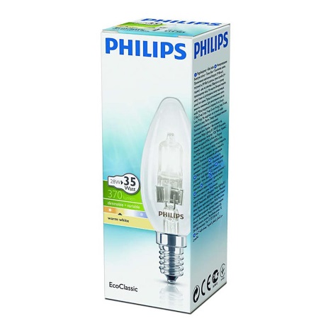 Dimmbare Halogenglühbirne Philips E14/28W/230V