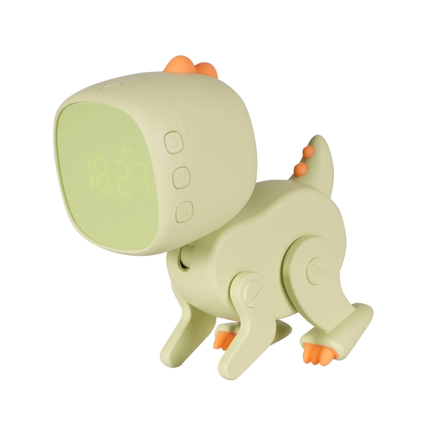 LED RGBW Dimmbare, kleine Kinder-Nachtleuchte mit Wecker ROBOT LED/1W/5V 1200 mAh