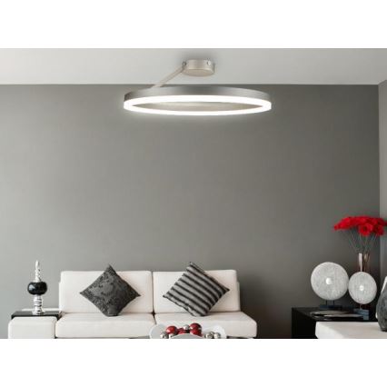 Dimmbare LED-Anbauleuchte LED/40W/230V 3000-6500K matt Chrom + Fernbedienung