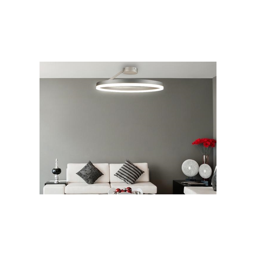 Dimmbare LED-Anbauleuchte LED/40W/230V 3000-6500K matt Chrom + Fernbedienung