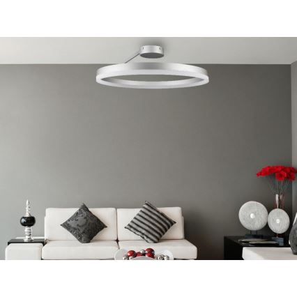 Dimmbare LED-Anbauleuchte LED/40W/230V 3000-6500K matt Chrom + Fernbedienung