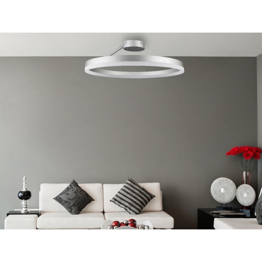 Dimmbare LED-Anbauleuchte LED/40W/230V 3000-6500K matt Chrom + Fernbedienung