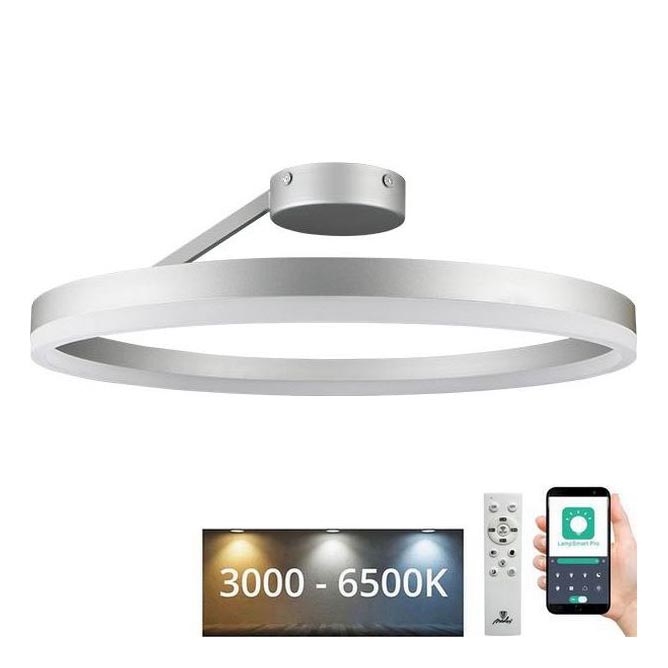 Dimmbare LED-Anbauleuchte LED/40W/230V 3000-6500K matt Chrom + Fernbedienung