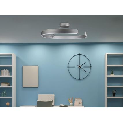 Dimmbare LED-Anbauleuchte LED/72W/230V 3000-6500K matt Chrom + Fernbedienung