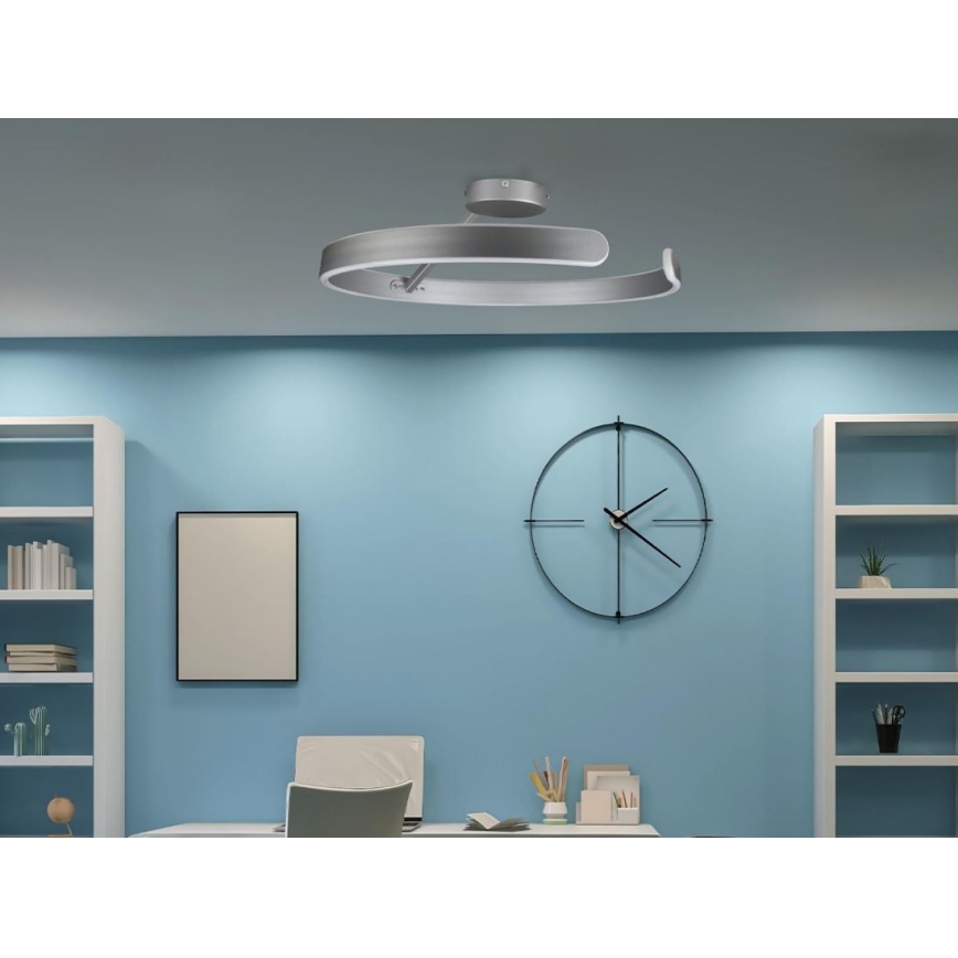 Dimmbare LED-Anbauleuchte LED/72W/230V 3000-6500K matt Chrom + Fernbedienung