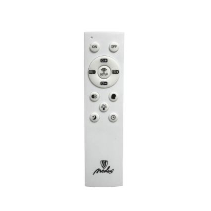 Dimmbare LED-Anbauleuchte LED/72W/230V 3000-6500K matt Chrom + Fernbedienung