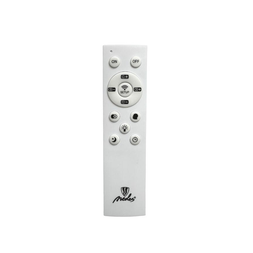 Dimmbare LED-Anbauleuchte LED/72W/230V 3000-6500K matt Chrom + Fernbedienung
