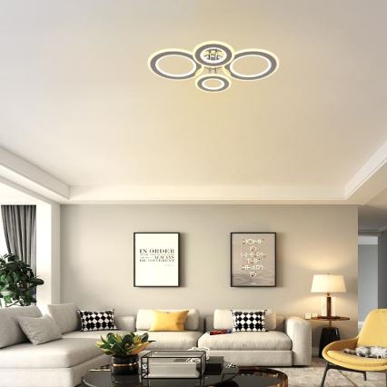 Dimmbare LED-Aufbauleuchte LED/100W/230V 3000-6500K + Fernbedienung