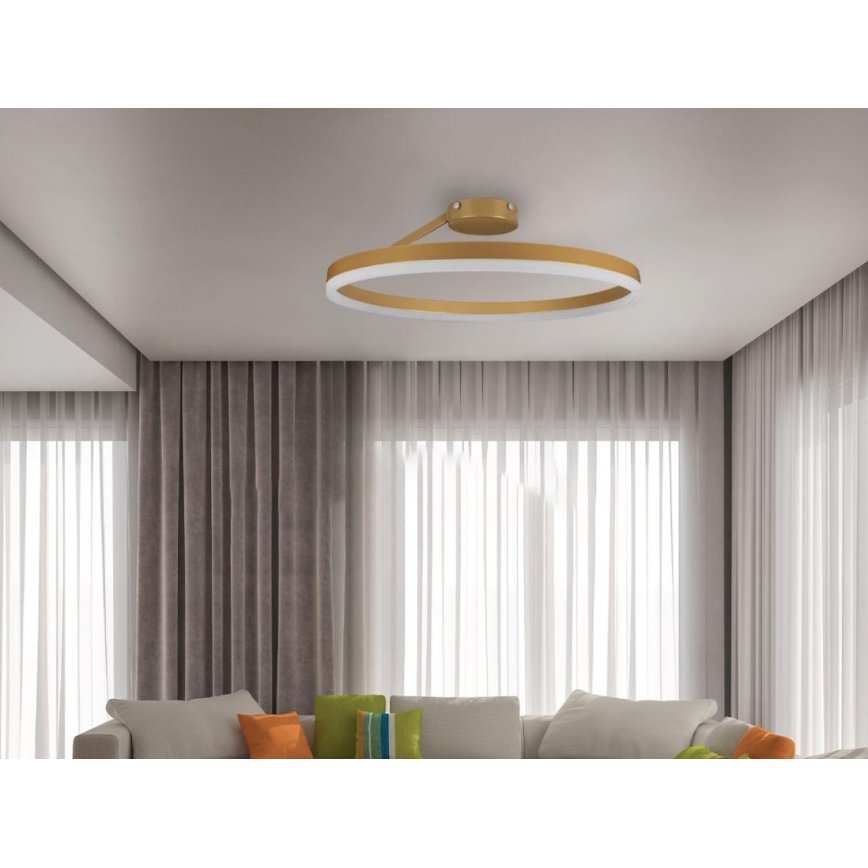 Dimmbare LED-Aufbauleuchte LED/40W/230V 3000-6500K golden + Fernbedienung