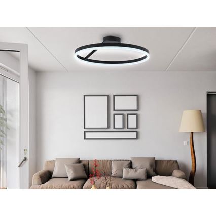 Dimmbare LED-Aufbauleuchte LED/40W/230V 3000-6500K schwarz + Fernbedienung