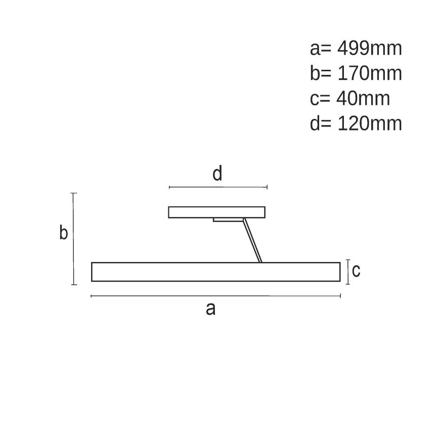 Dimmbare LED-Aufbauleuchte LED/40W/230V 3000-6500K schwarz + Fernbedienung