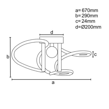 Dimmbare LED-Aufbauleuchte LED/70W/230V 3000-6500K + Fernbedienung