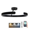 Dimmbare LED-Aufbauleuchte LED/72W/230V 3000-6500K schwarz + Fernbedienung