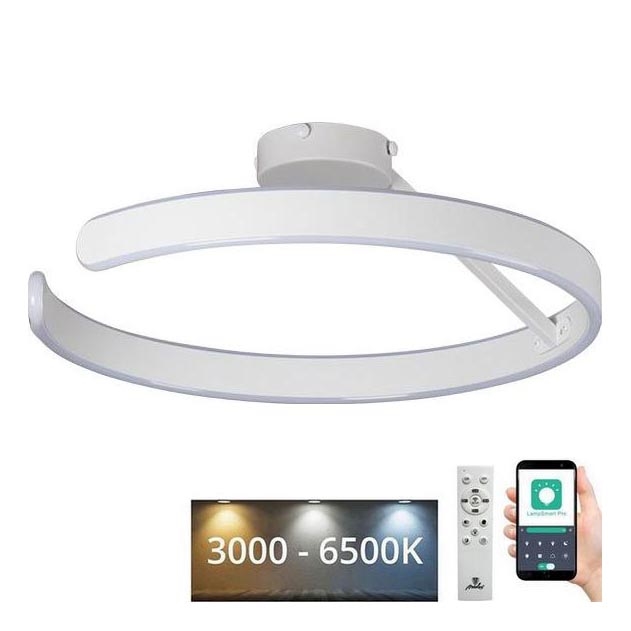 Dimmbare LED-Aufbauleuchte LED/72W/230V 3000-6500K weiß + Fernbedienung