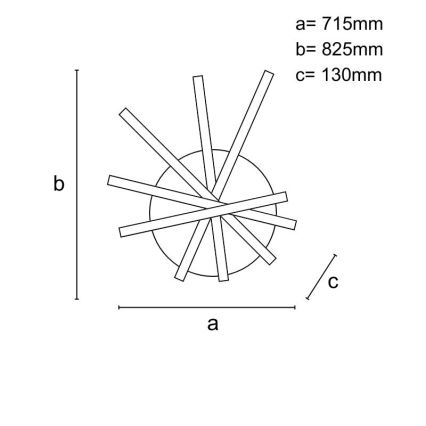 Dimmbare LED-Aufbauleuchte LED/75W/230V 3000-6500K + Fernbedienung