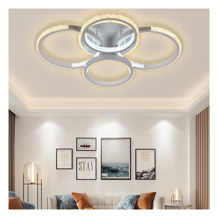 Dimmbare LED-Aufbauleuchte LED/80W/230V 3000-6500K + Fernbedienung