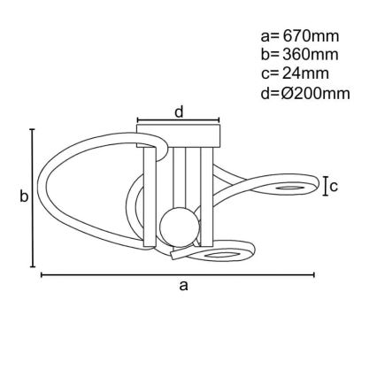 Dimmbare LED-Aufbauleuchte LED/80W/230V 3000-6500K + Fernbedienung