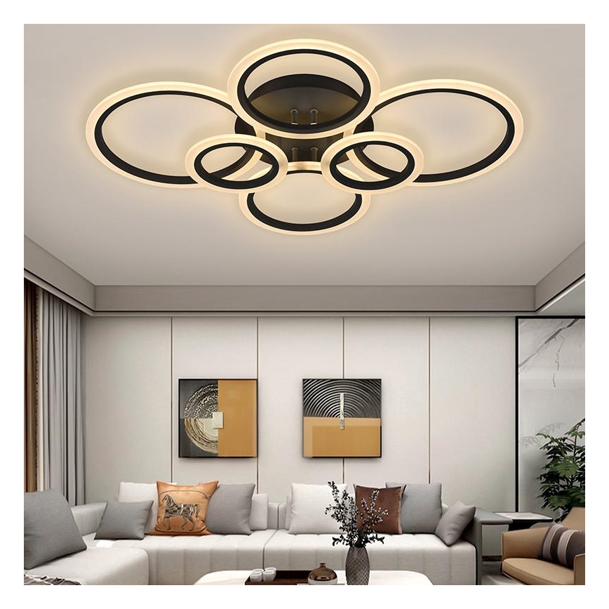 Dimmbare LED-Aufbauleuchte LED/85W/230V 3000-6500K + Fernbedienung