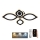 Dimmbare LED-Aufbauleuchte LED/95W/230V 3000-6500K + Fernbedienung