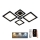 Dimmbare LED-Aufbauleuchte LED/95W/230V 3000-6500K + Fernbedienung