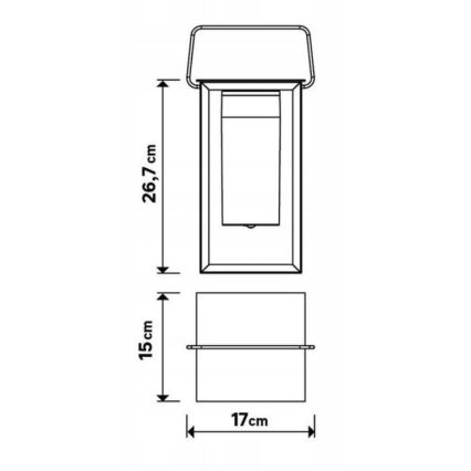 Dimmbare LED-Außenleuchte MESHY LED/2W/5V IP44