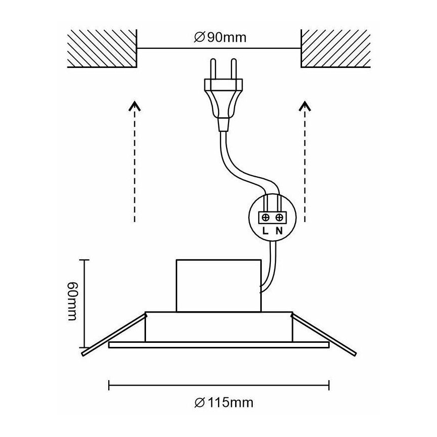 Dimmbare LED-Badezimmerleuchte LED/10W/230V 3000K-6500K WLAN Tuya IP44