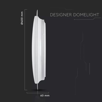 Dimmbare LED-Deckenleuchte 1xLED/40W/230V d 40 cm + Fernbedienung