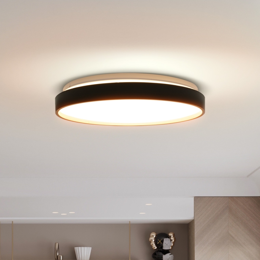 Dimmbare LED-Deckenleuchte CALA LED/48W/230V 3000-6500K schwarz/golden + Fernbedienung