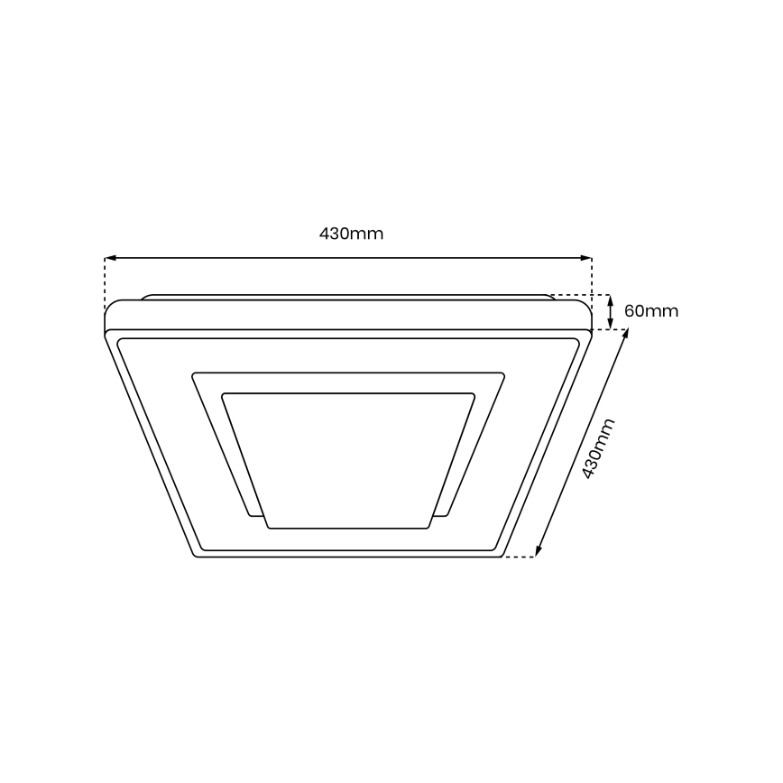 Dimmbare LED-Deckenleuchte CAMERON LED/38W/230V 3000-6000K + Fernbedienung