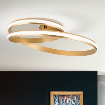Dimmbare LED-Deckenleuchte CIRCUS LED/30W/230V golden