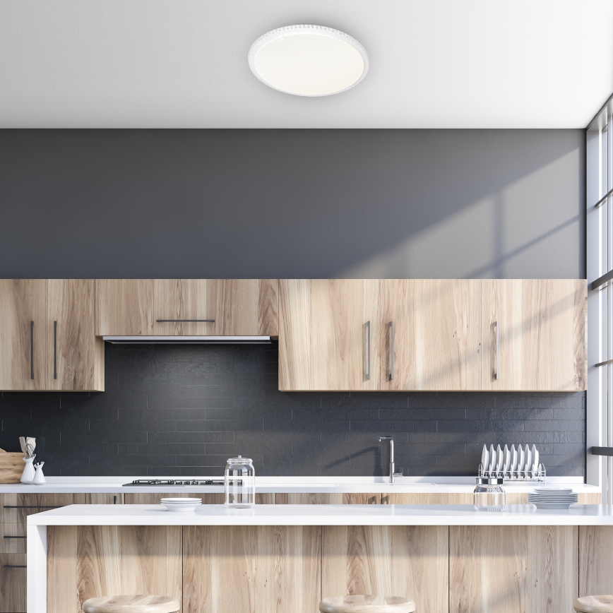 Dimmbare LED-Deckenleuchte CRUZ mit Fernbedienung LED/66W/230V 3300lm