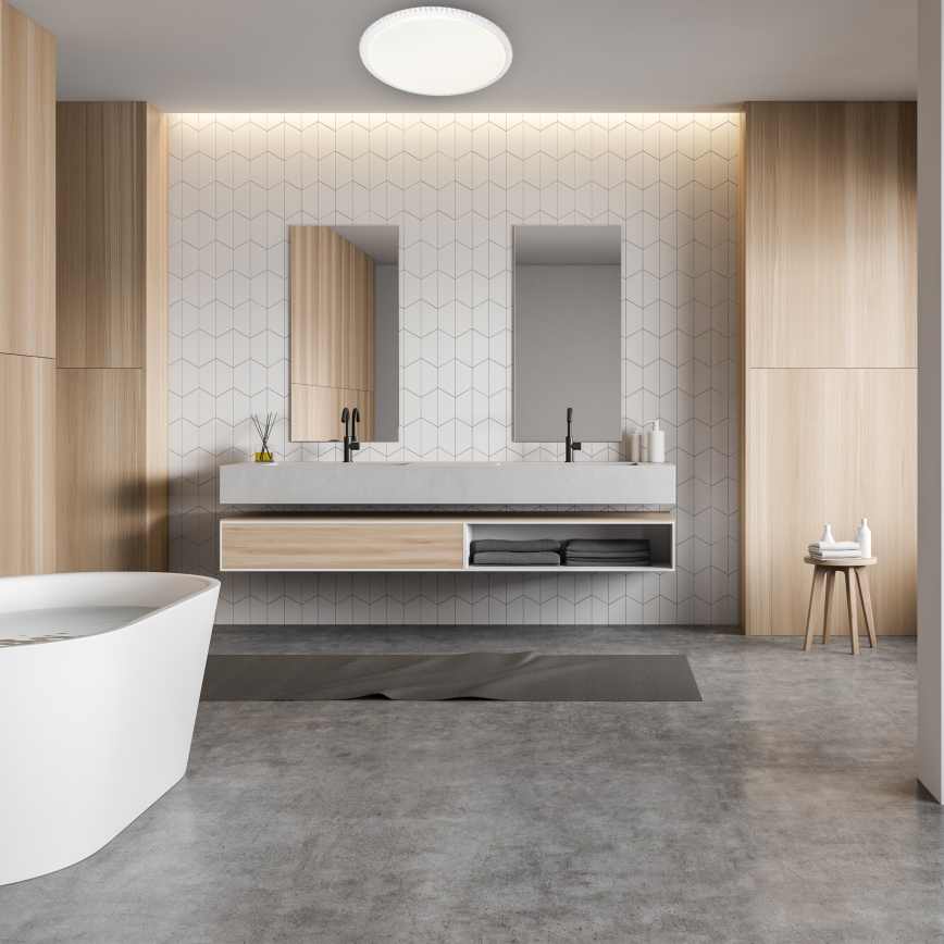 Dimmbare LED-Deckenleuchte CRUZ mit Fernbedienung LED/66W/230V 3300lm